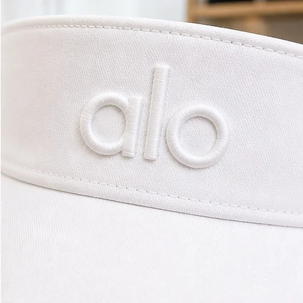 ALO Yoga White Golf Open Top Visor Hat NWT